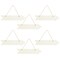 Juvale Unfinished Hanging Wood Arrow Plaque Directional Wall Sign (6 Pack) 13.5 x 3.5 Inches